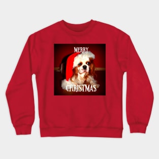 Cavalier King Charles Spaniel Merry Christmas Crewneck Sweatshirt